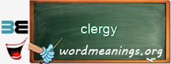 WordMeaning blackboard for clergy